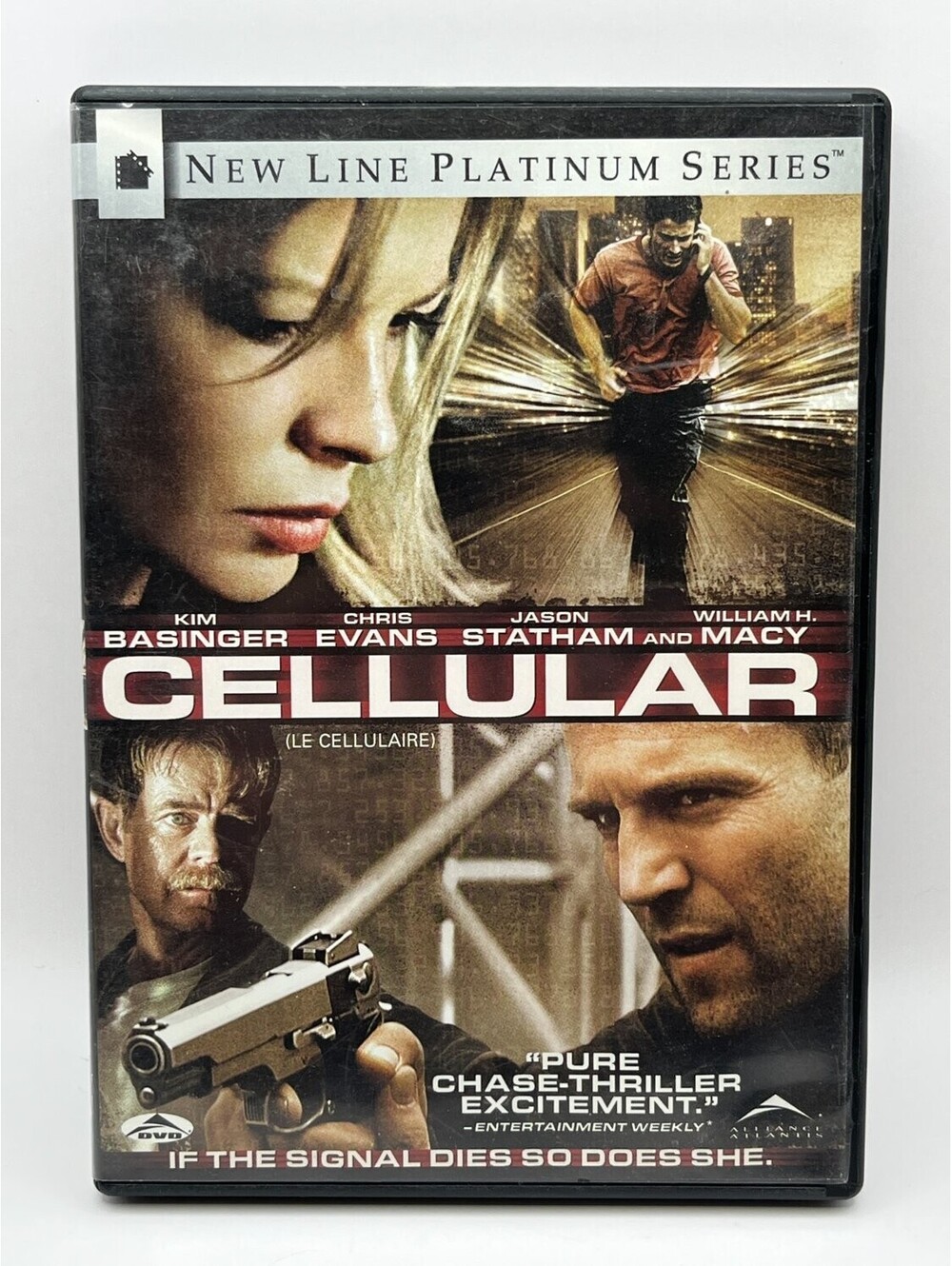 Cellular DVD Platinum Series Kim Basinger 2004 Action David R. Ellis